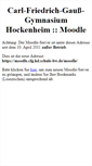 Mobile Screenshot of moodle.cfg-hockenheim.de